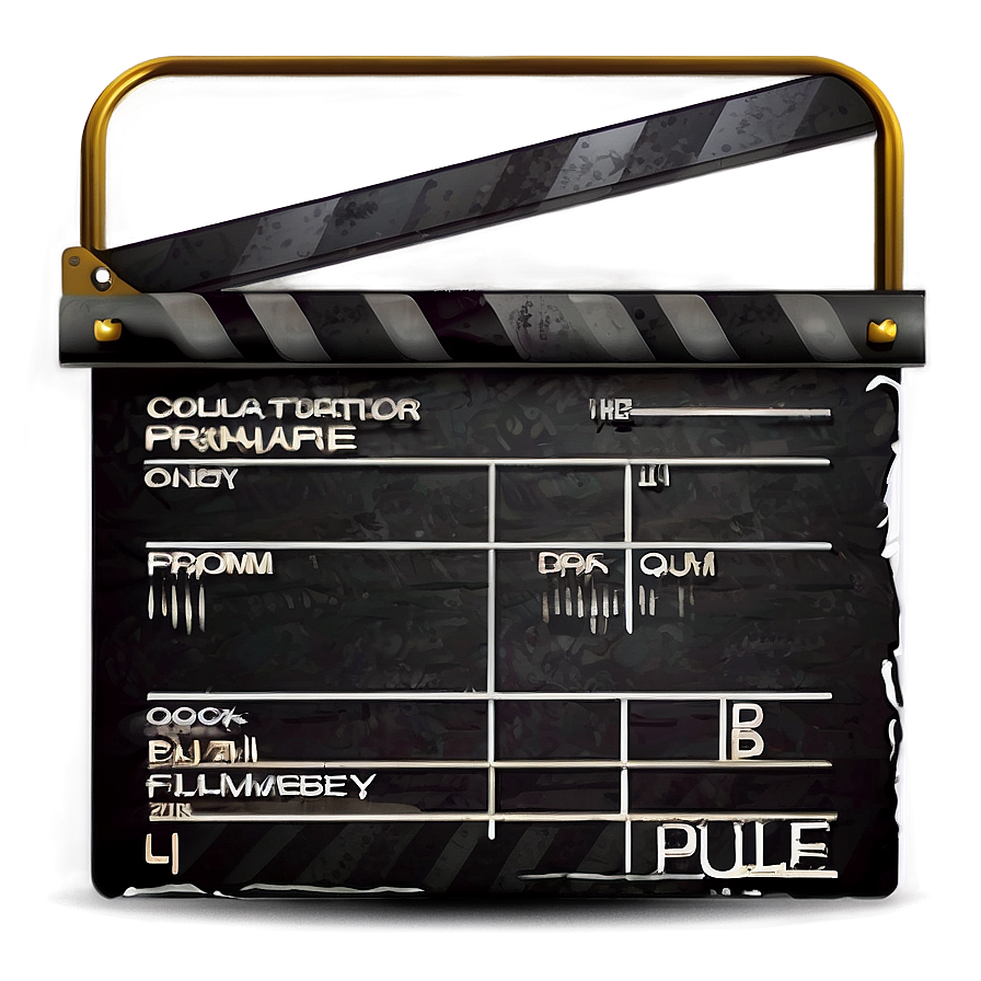 Cinema Film Slate Illustration Png Uwk