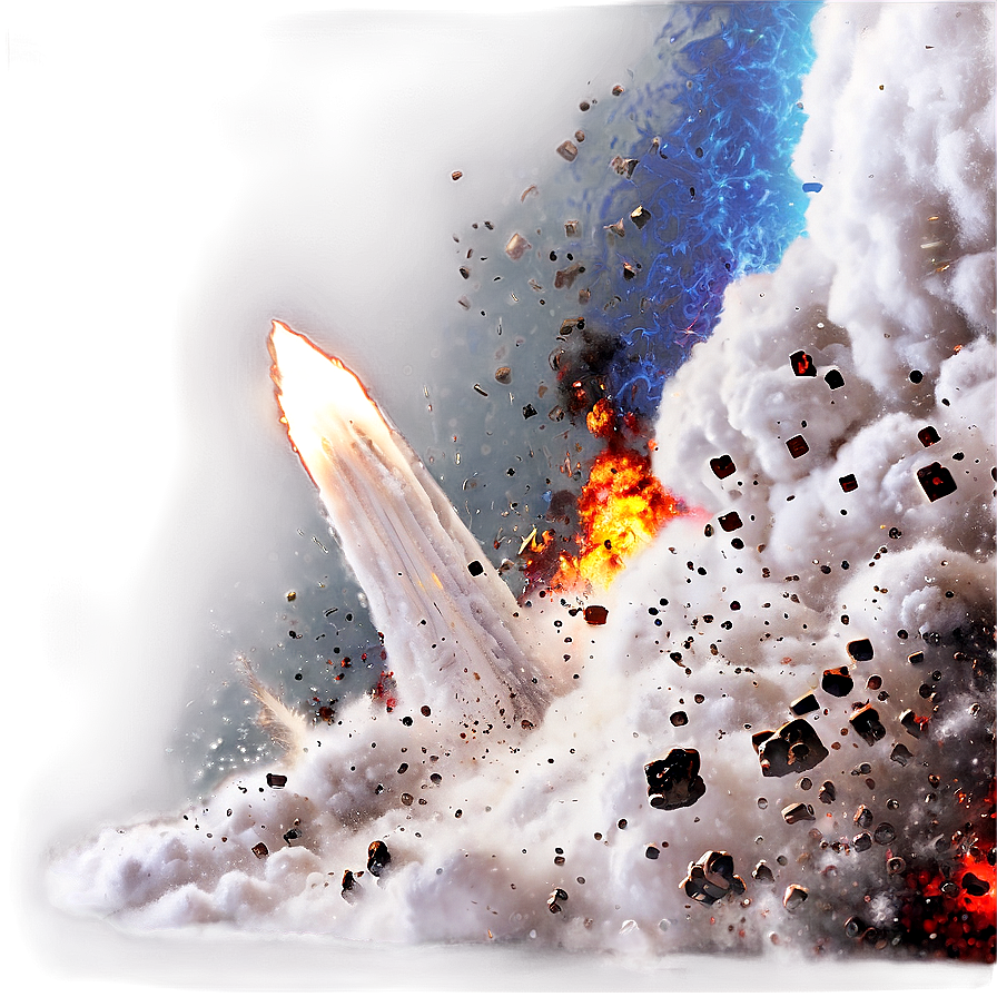 Cinematic Explosion Rendering Png 23