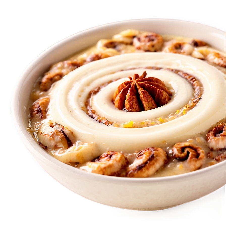 Cinnamon Roll Smoothie Bowl Topper Png Tia