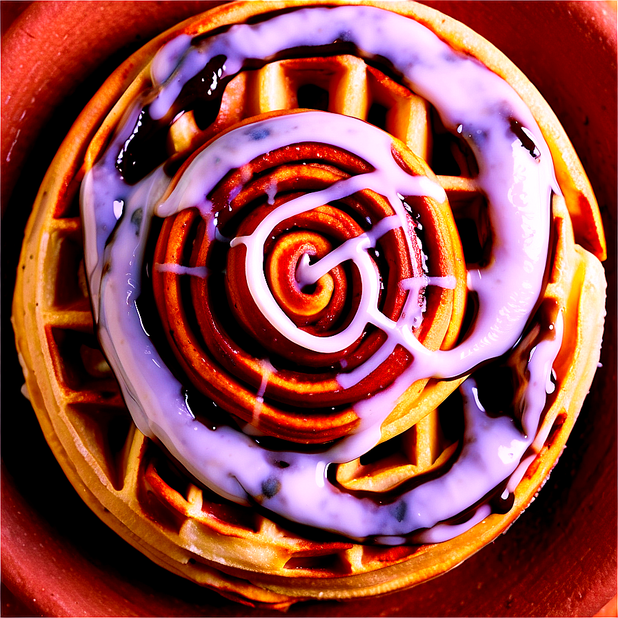 Cinnamon Roll Waffle Png 05212024