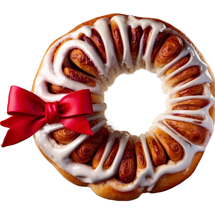 Cinnamon Roll Wreath Decoration Png Jfu