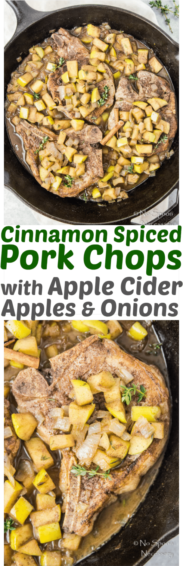 Cinnamon Spiced Pork Chopswith Apple Cider