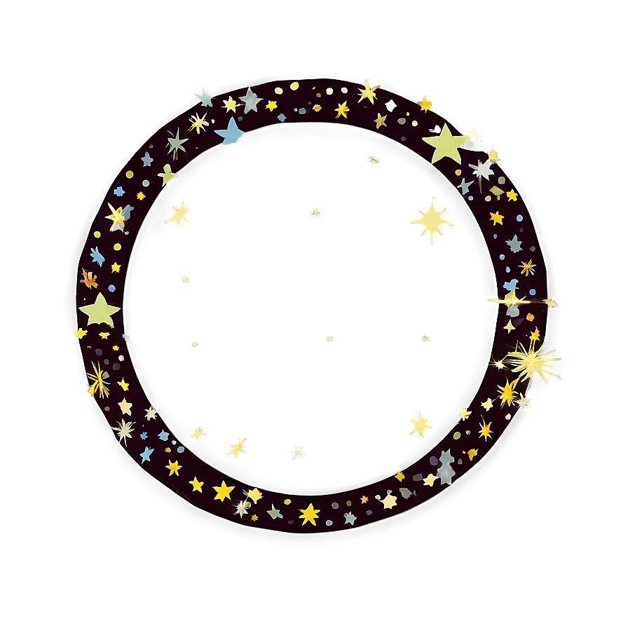 Circle Frame With Stars Png 18