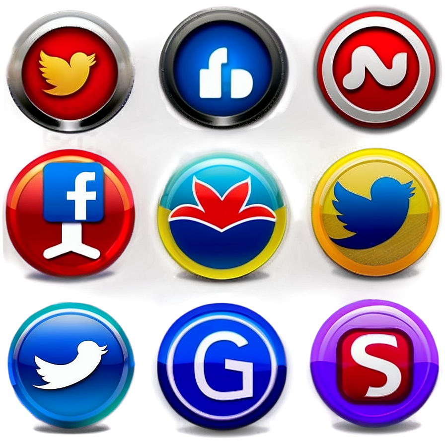 Circle Social Media Buttons Png Ckj47