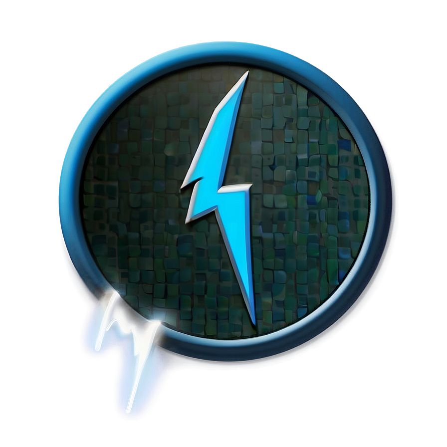 Circle With Lightning Bolt Png Mia