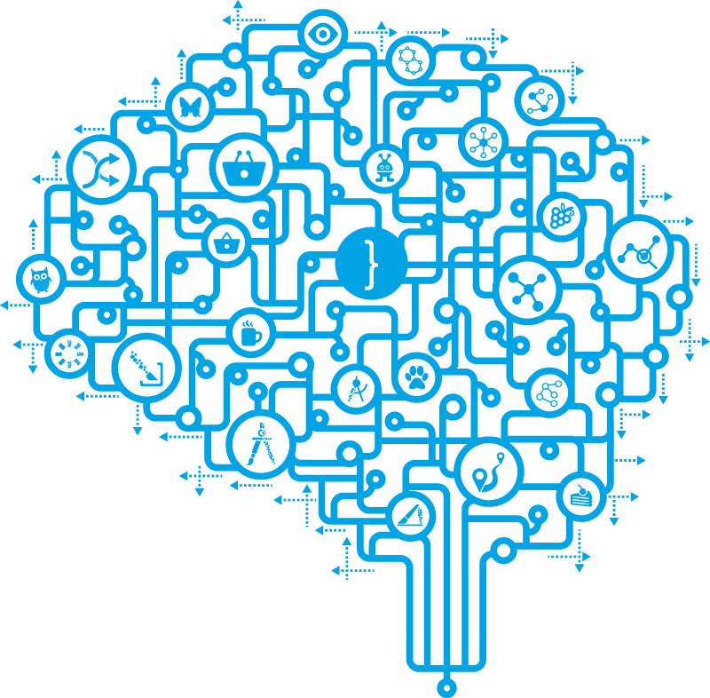 Circuit Board Brain Clipart