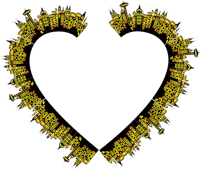 Circuit Board Heart Shaped Design