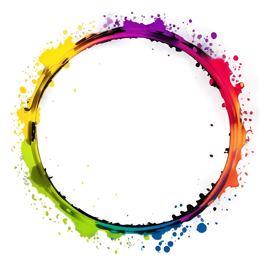 Circular Color Splash Png 06252024