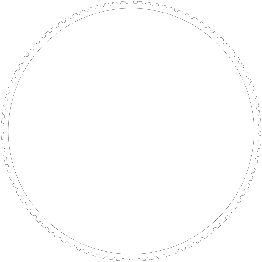 Circular Gear Border Graphic