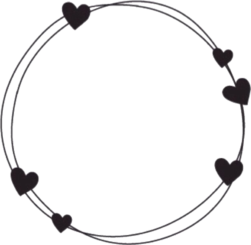 Circular Hearts Frame Design