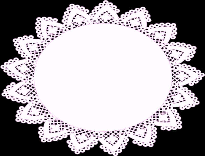 Circular Lace Frame Design