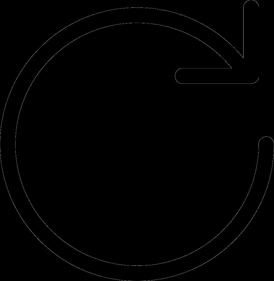 Circular Loading Icon Black Background