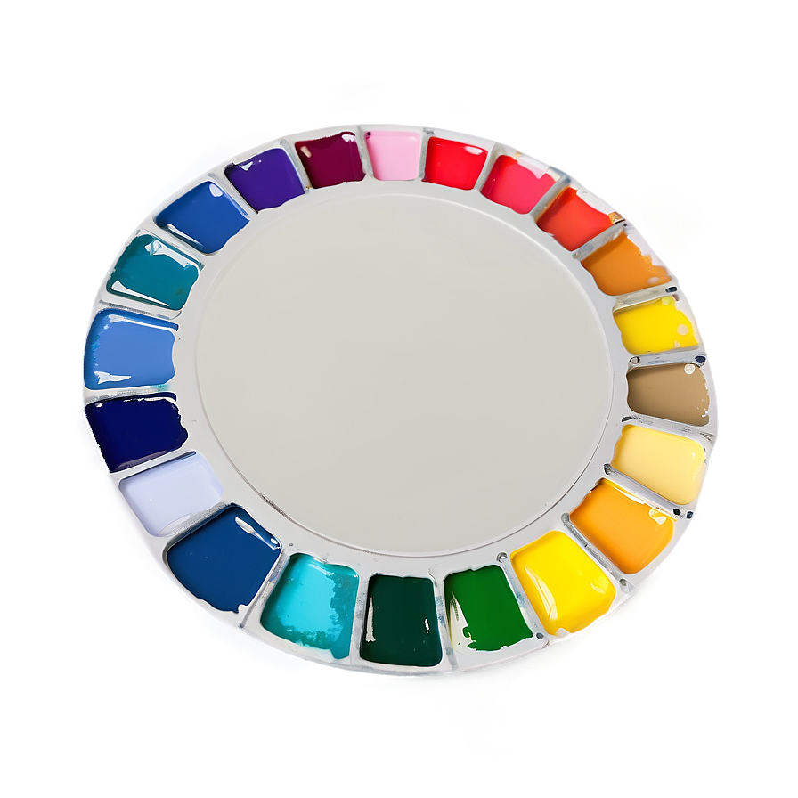 Circular Paint Palette Png Xld