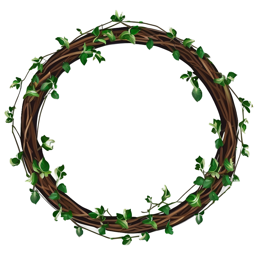 Circular Vine Wreath Design