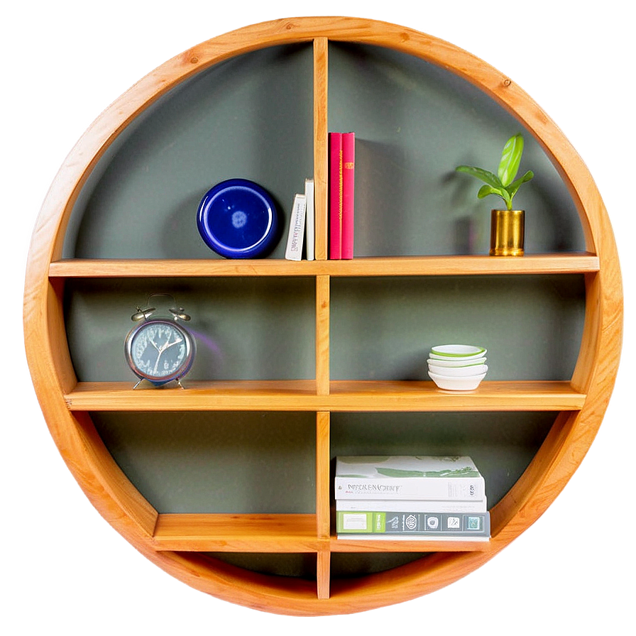 Circular Wall Shelf Design Png 06282024