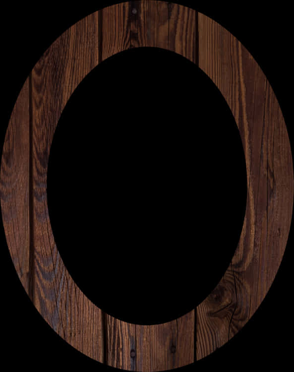 Circular Wooden Frame Texture