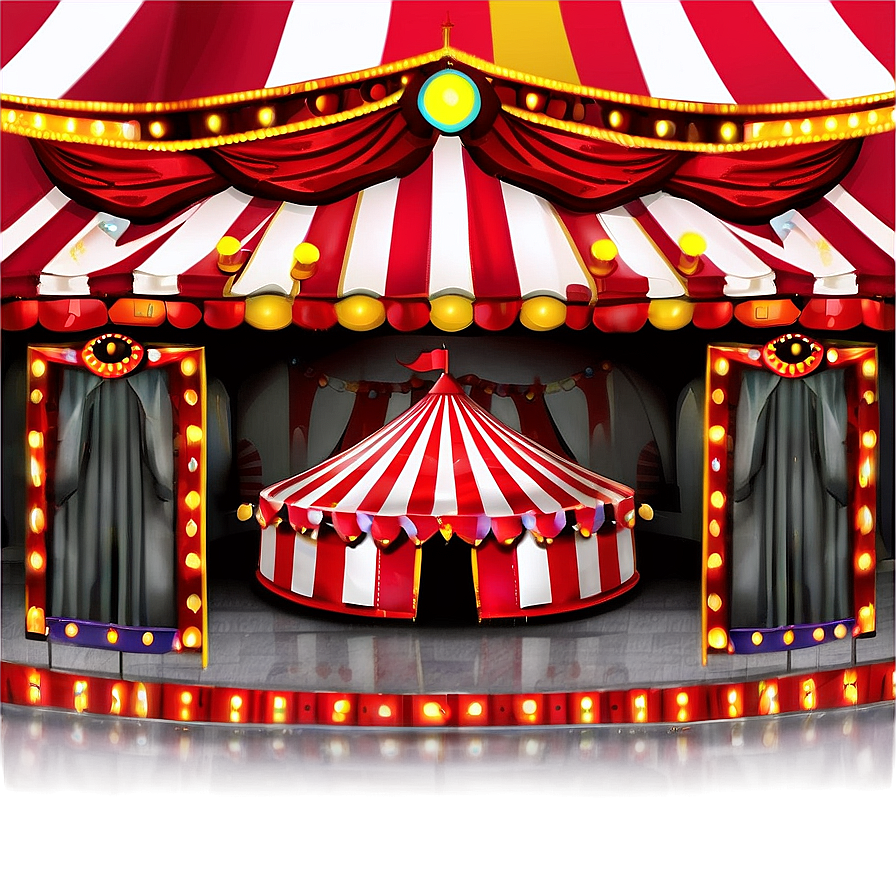 Circus Tent Flyer Background Png 06132024