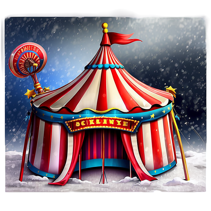 Circus Tent In Snow Png 06132024