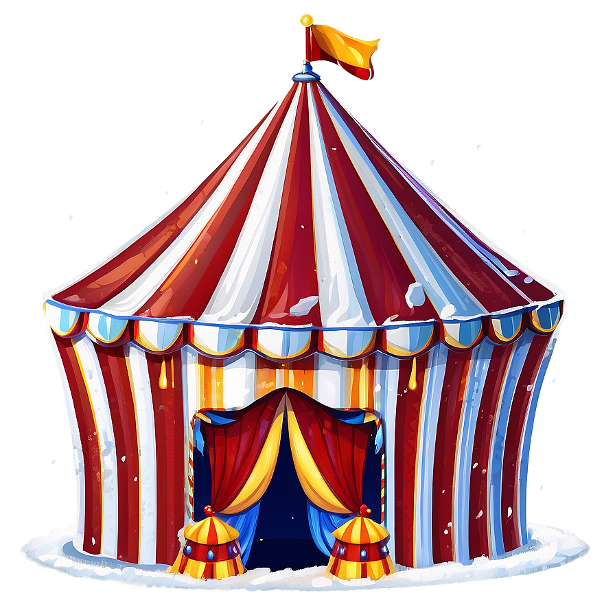 Circus Tent In Snow Png 06132024