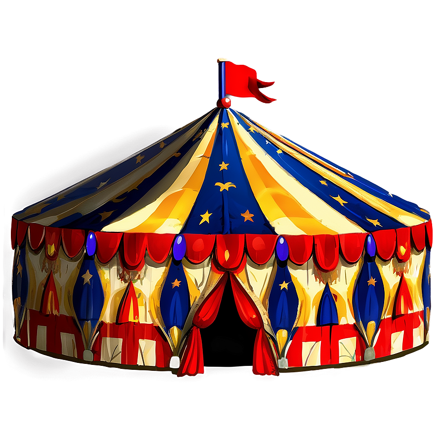 Circus Tent Under Moonlight Png 4