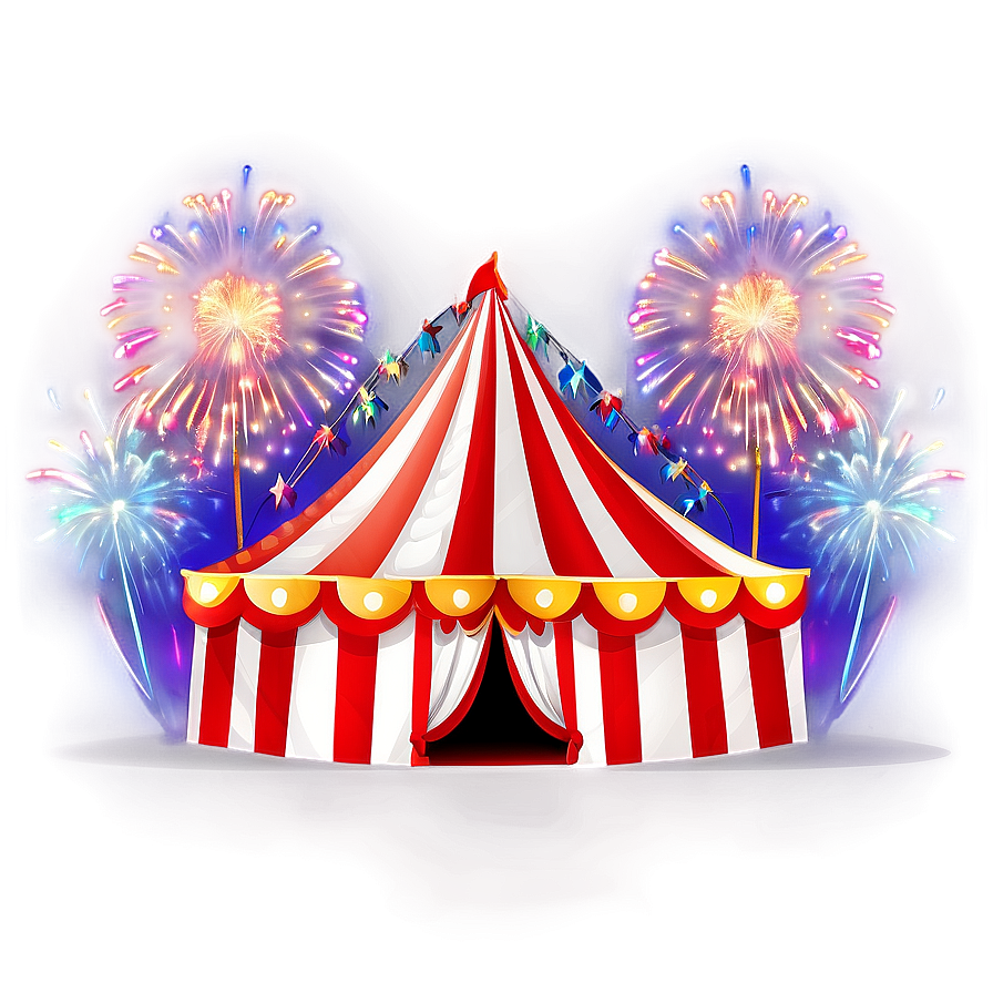 Circus Tent With Fireworks Png 86