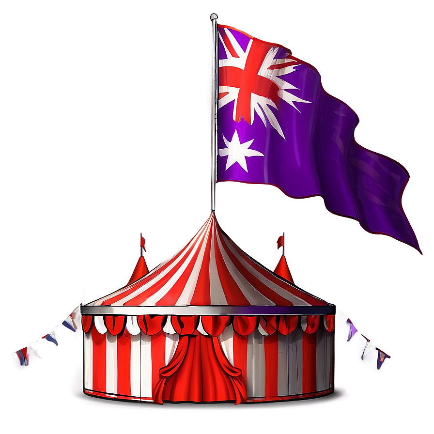 Circus Tent With Flags Png 06132024