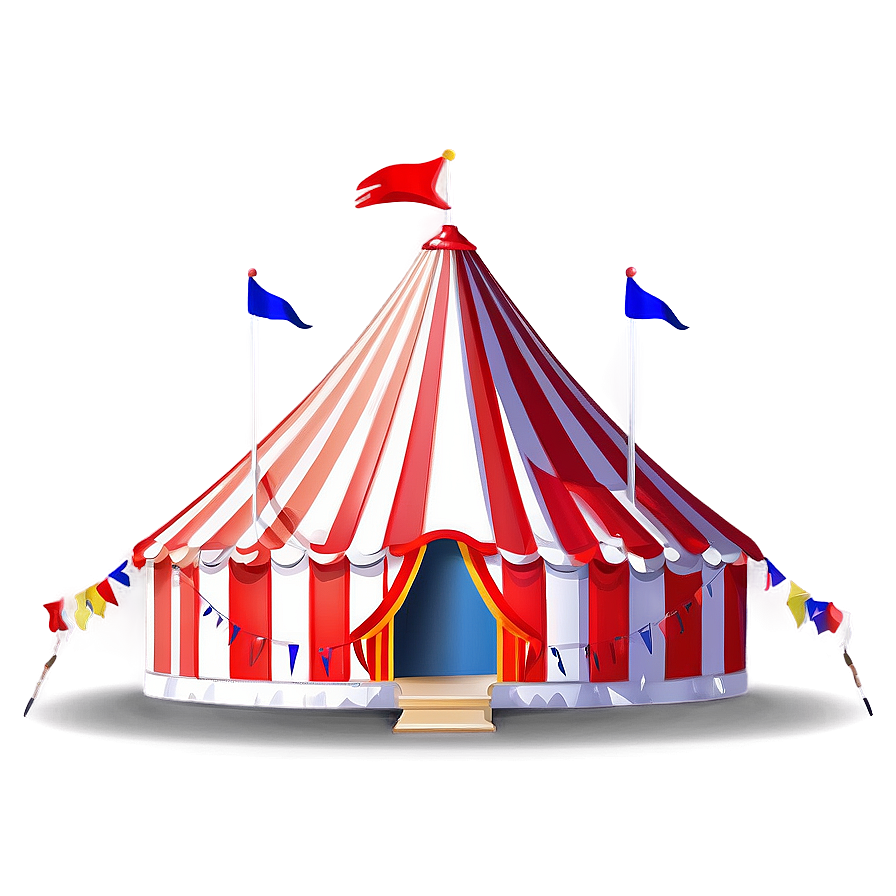 Circus Tent With Flags Png Kep80