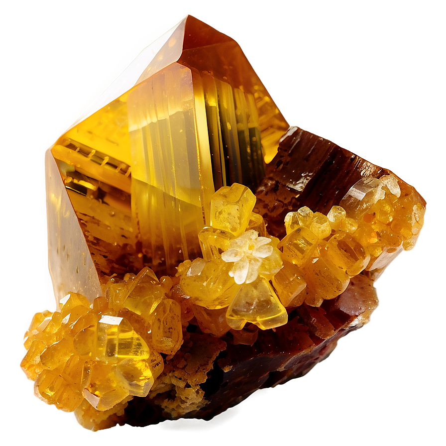 Citrine Mineral Specimen Png Rfm