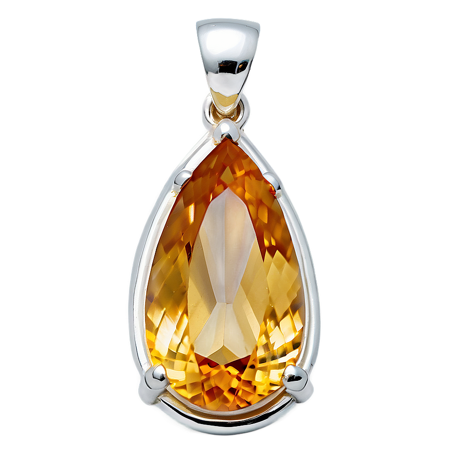 Citrine Pendant Stone Png 06282024