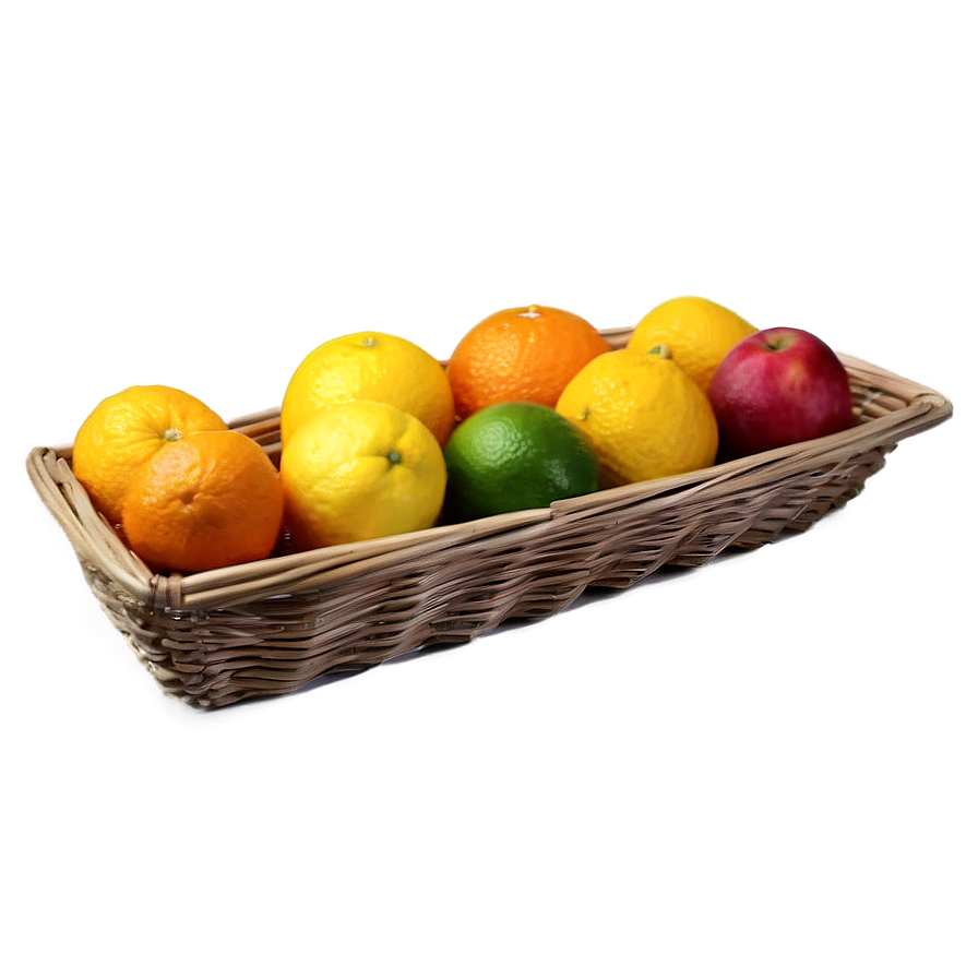 Citrus Fruit Basket Png 37