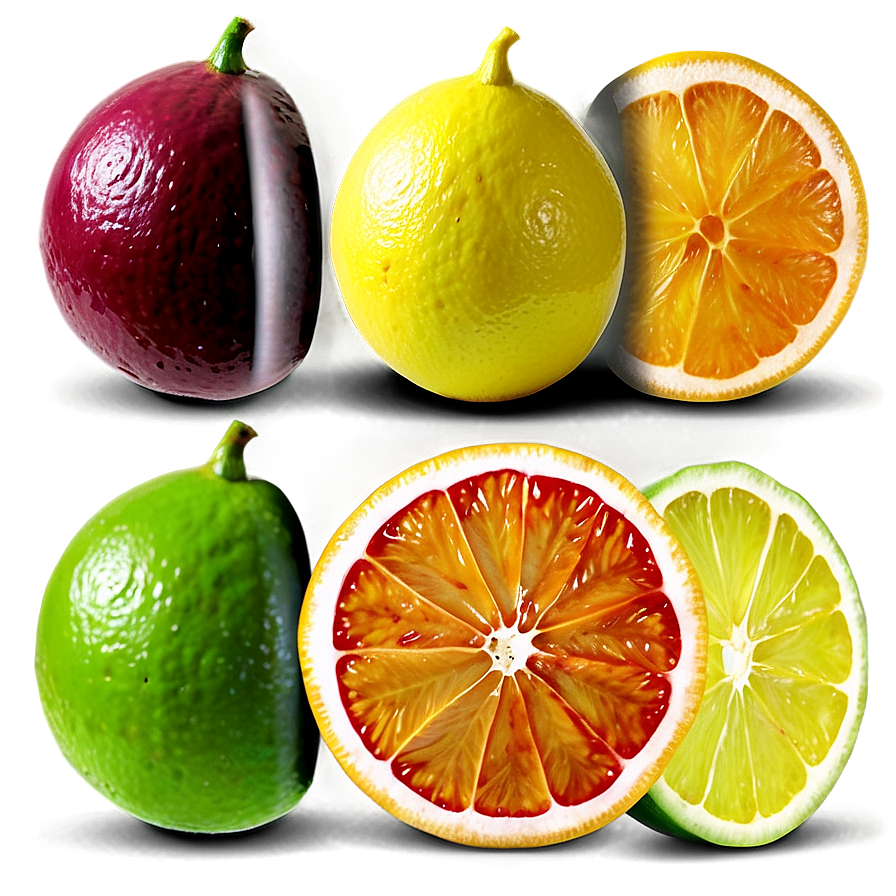 Citrus Fruit Borders Png 06242024