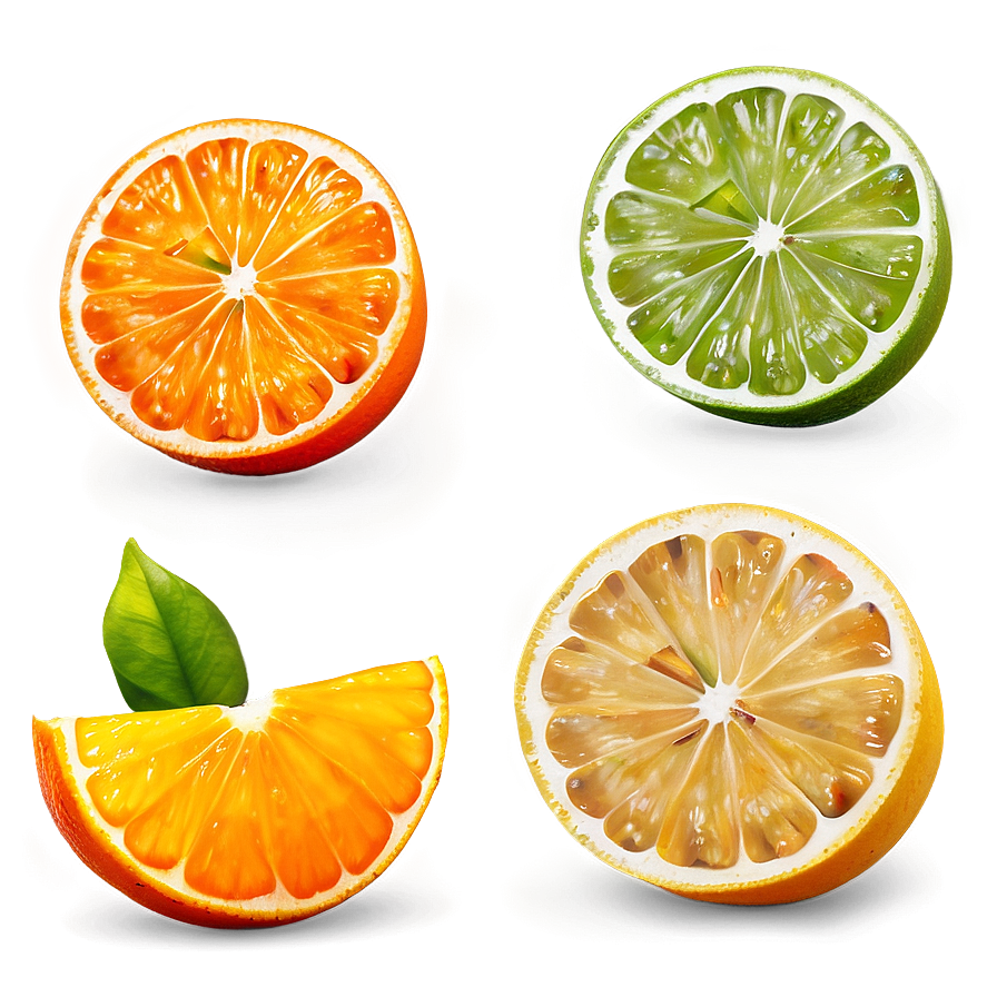 Citrus Fruit Confetti Png 06242024