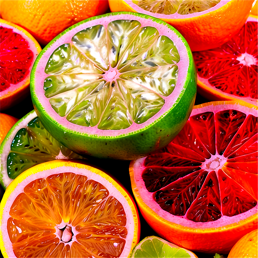 Citrus Fruit Cross-section Png 92