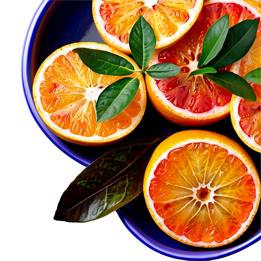 Citrus Salad Top View Png Rxb