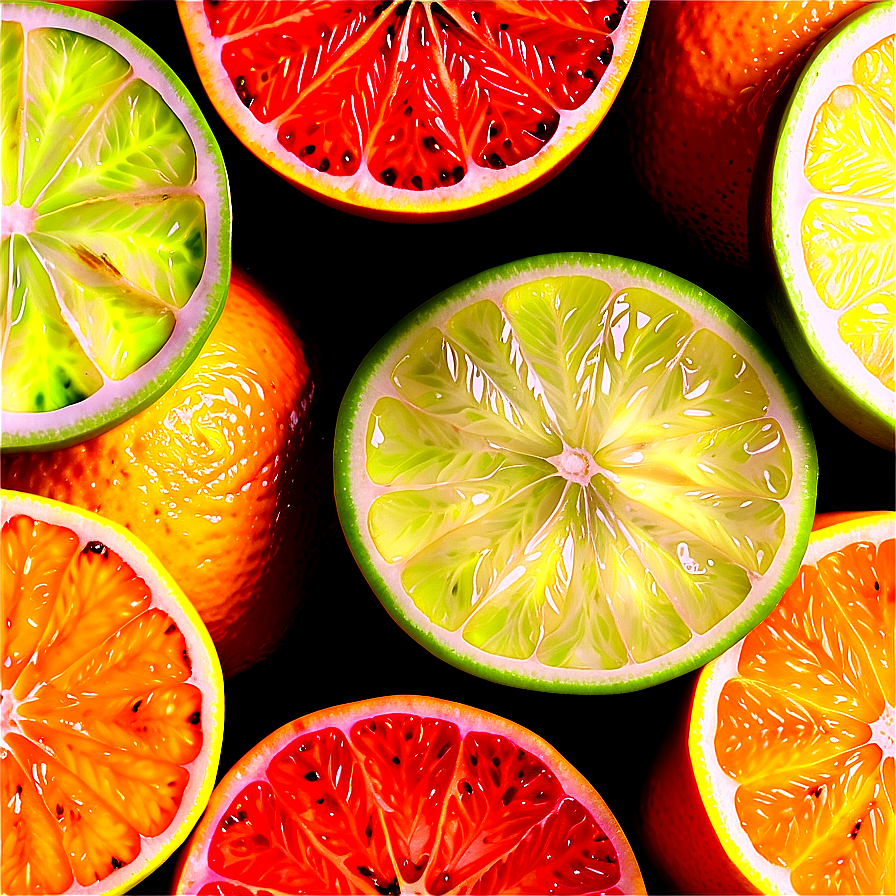 Citrus Segments Background Png Ckn36