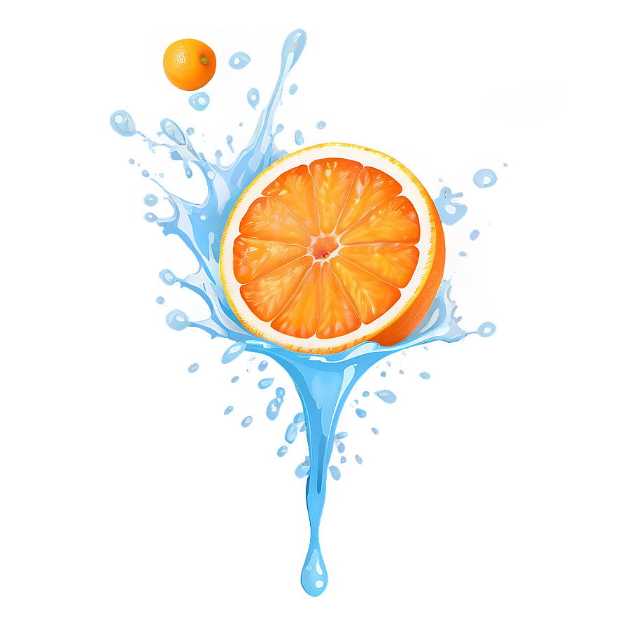 Citrus Splash Illustration Png 06242024