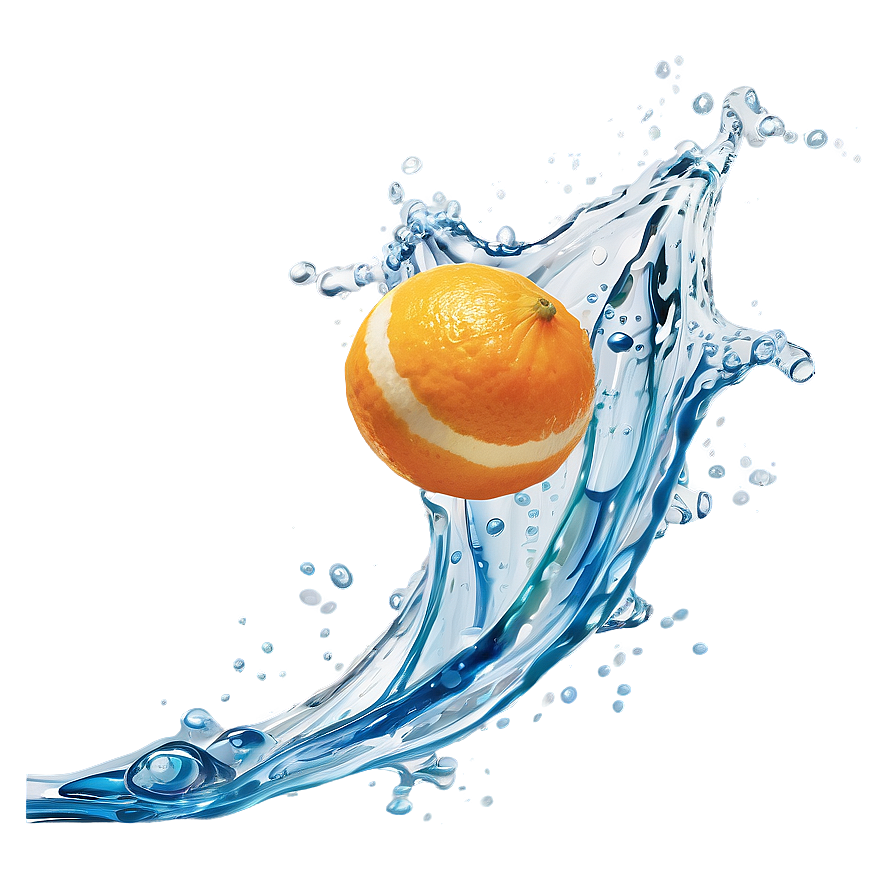 Citrus Splash Illustration Png Qta