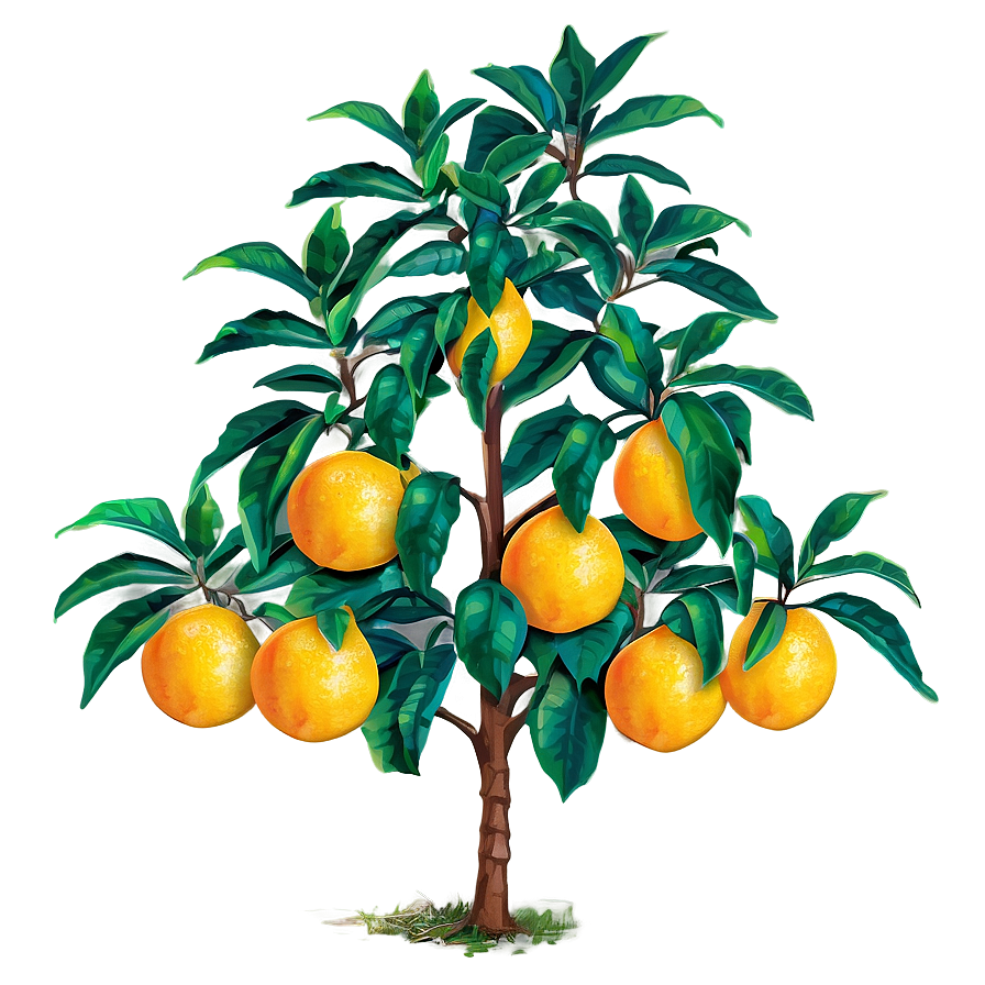 Citrus Tree Sapling Png 06242024