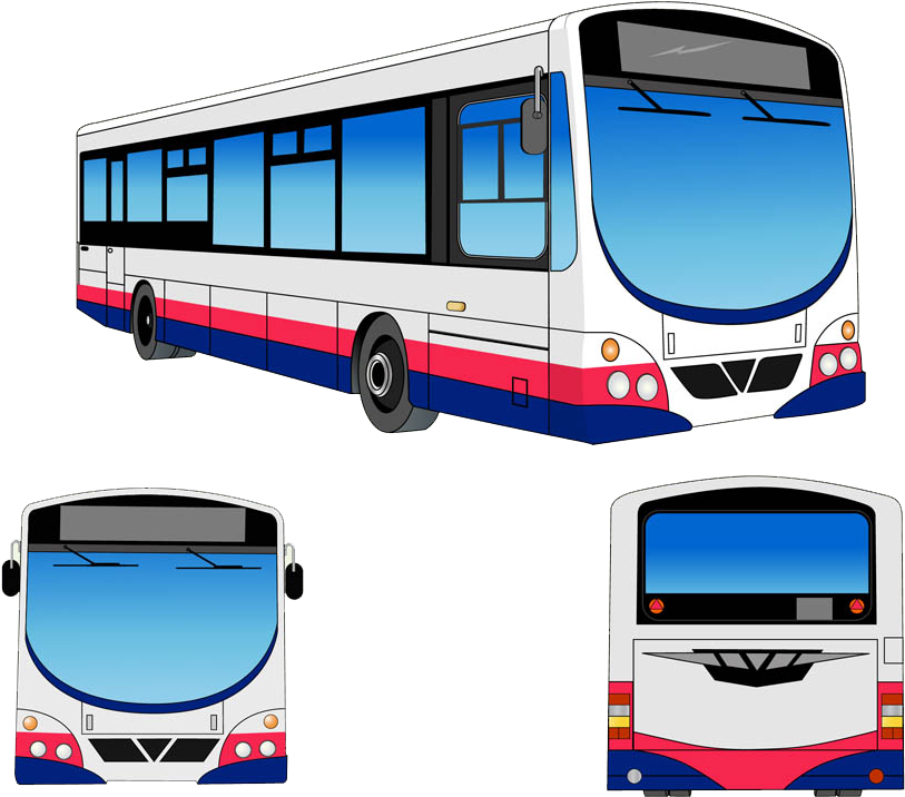 City Bus Vector Illustration