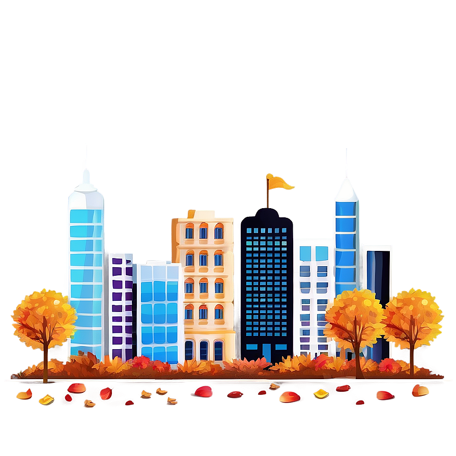 City In Autumn Png 05032024