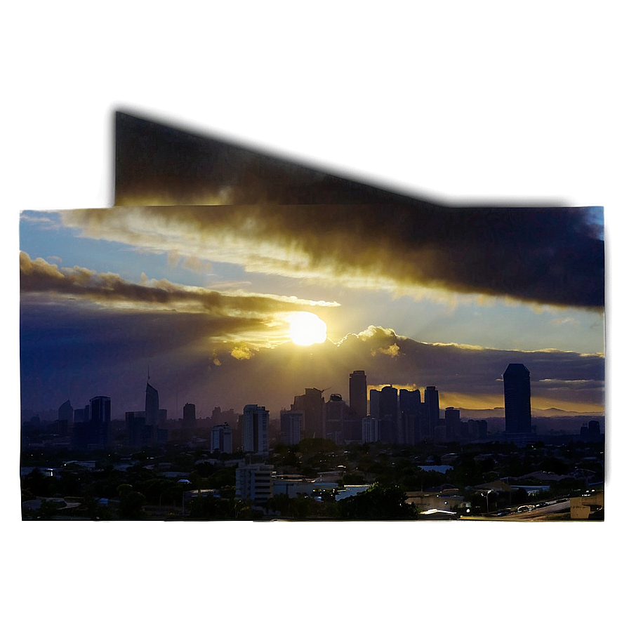 City Sunrise View Png 23