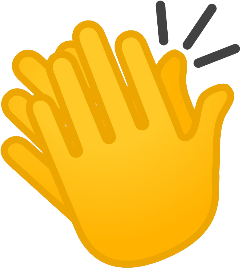 Clapping Hand Emoji Illustration