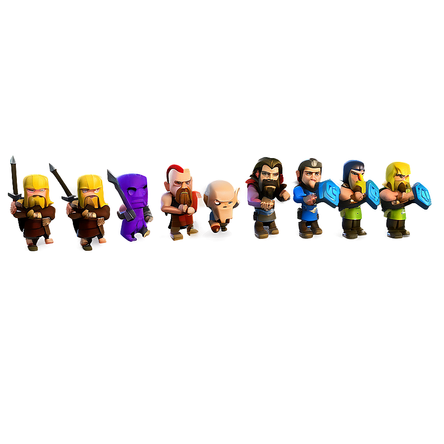 Clash Of Clans Troops Silhouette Png 06252024