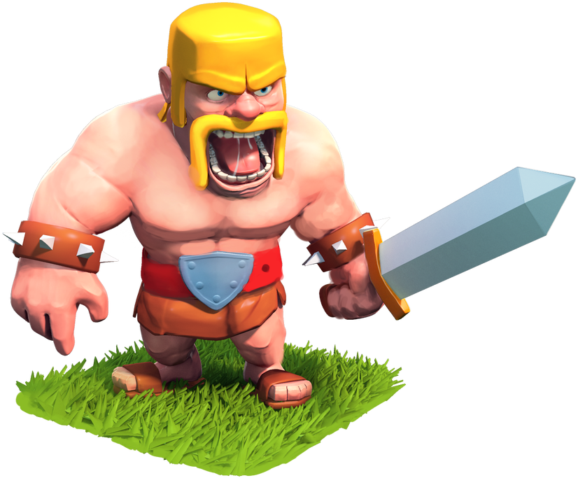 Clashof Clans Barbarian Character