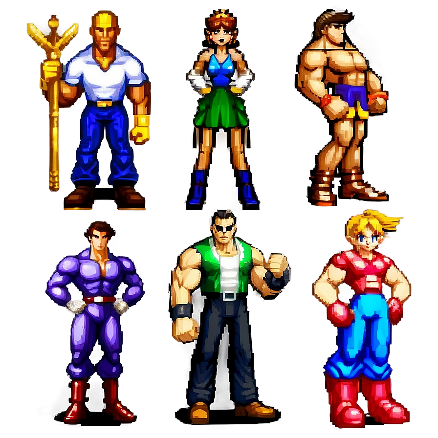 Classic 16 Bit Characters Png Ndo74