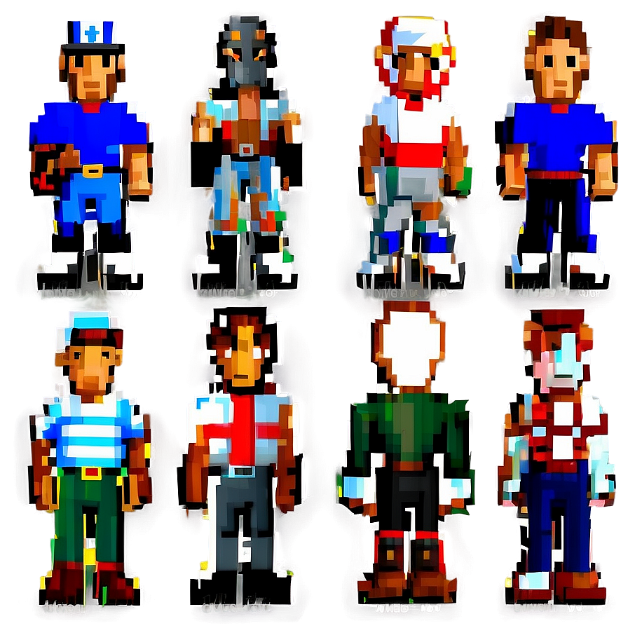 Classic 16 Bit Characters Png Nnj85