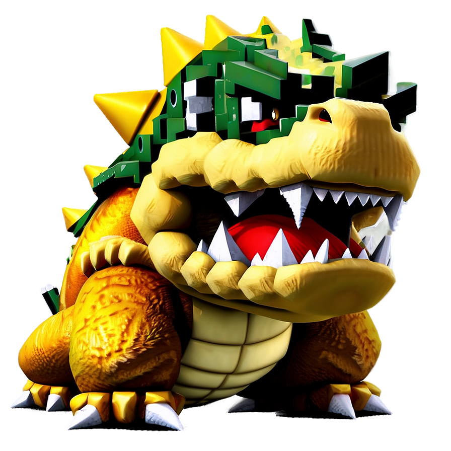 Classic 8-bit Bowser Png Vxm