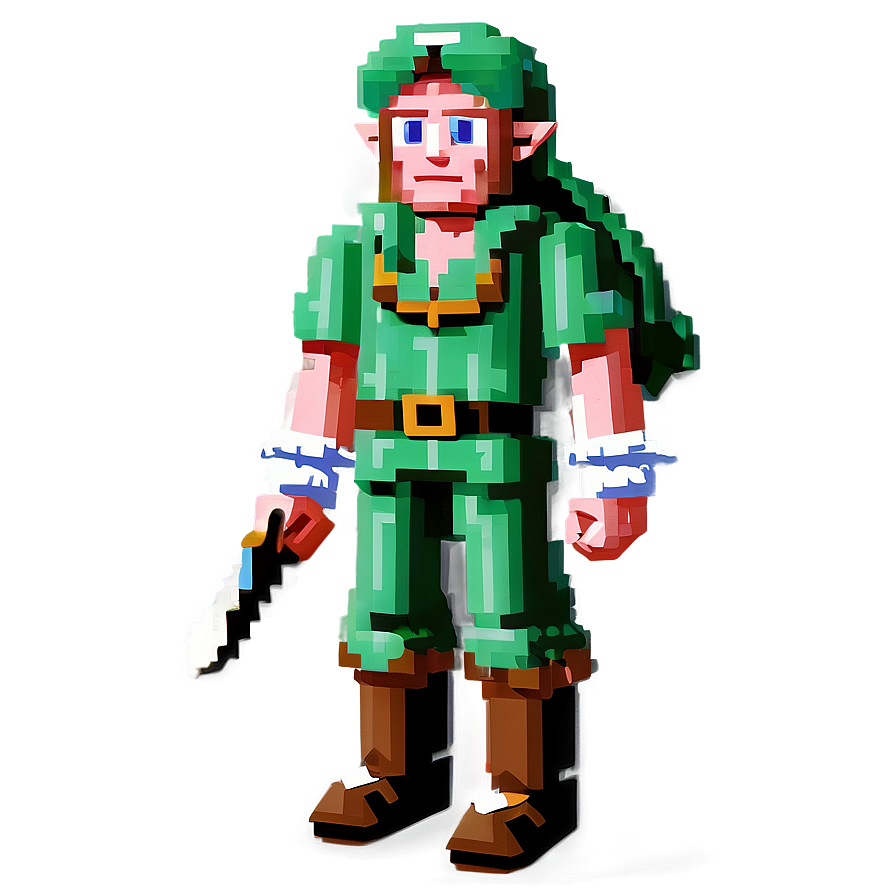 Classic 8-bit Link Png Gqn