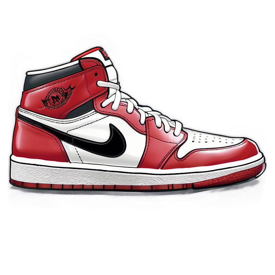 Classic Air Jordan 1 Design Png Vln23