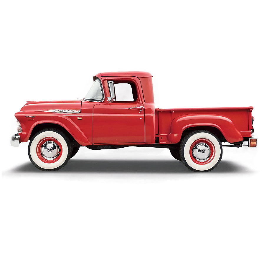 Classic American Truck Side Png Tey